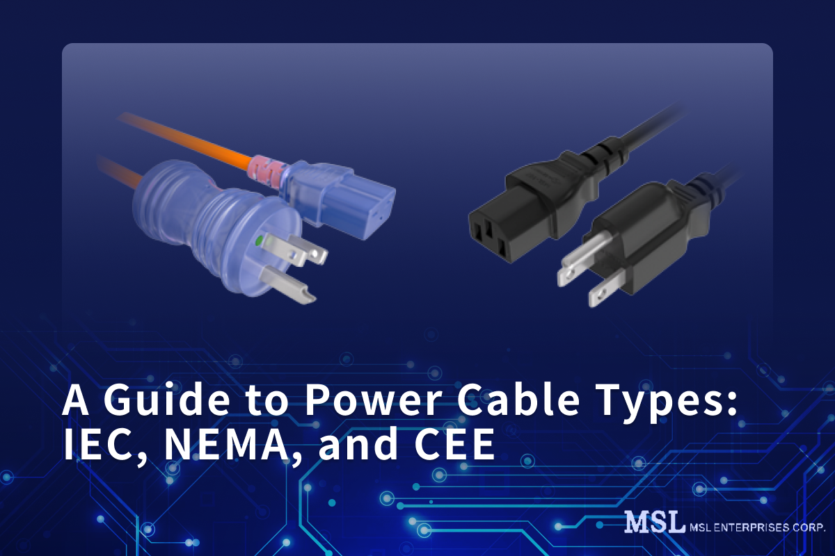 A Guide to Power Cable Types: IEC, NEMA, and CEE